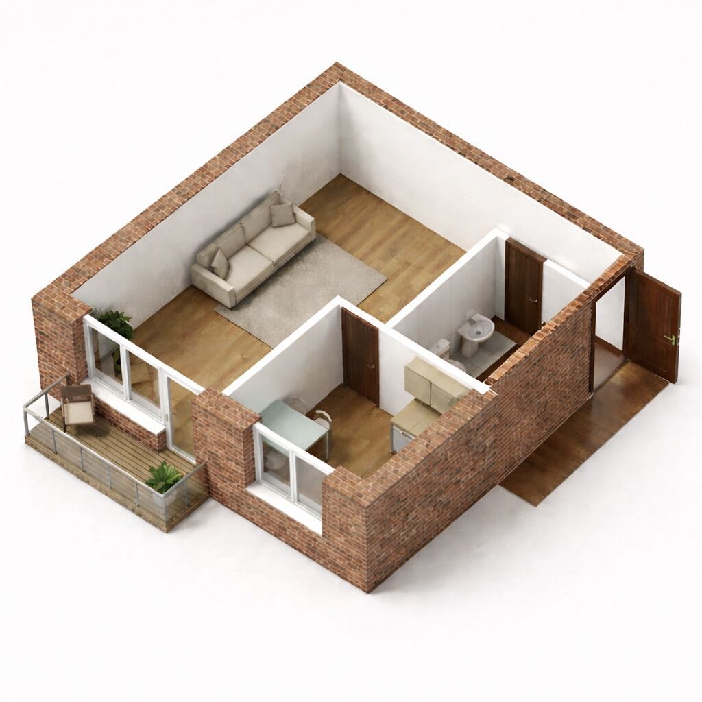 1 комната, 30 м², Хрущевка, 2 этаж - фото 1