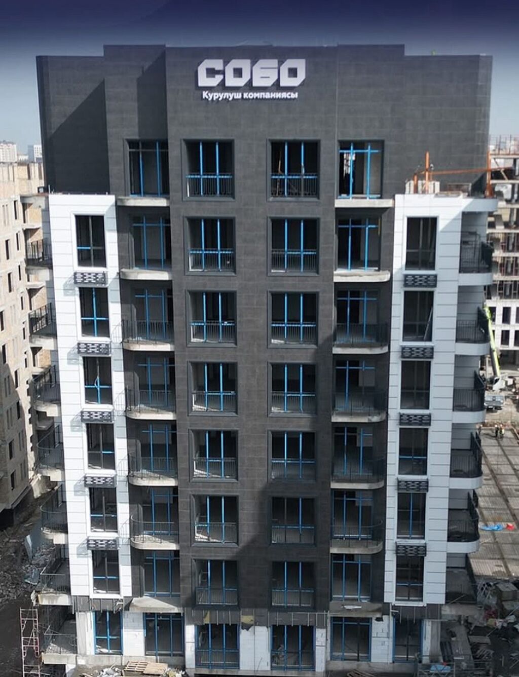 2 комнаты, 80 м², Элитка, 9 этаж, Готовая ПСО (под самоотделку) - фото 1